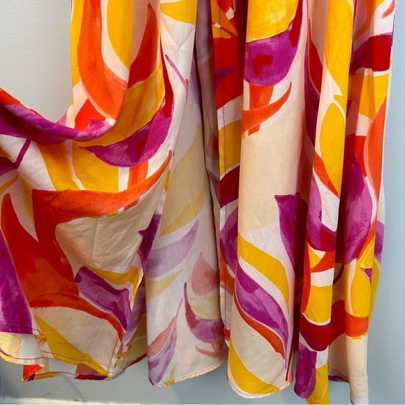 NWT Abel The Label Colorful Abstract Halter Maxi Dress Size Small - Picture 12 of 14